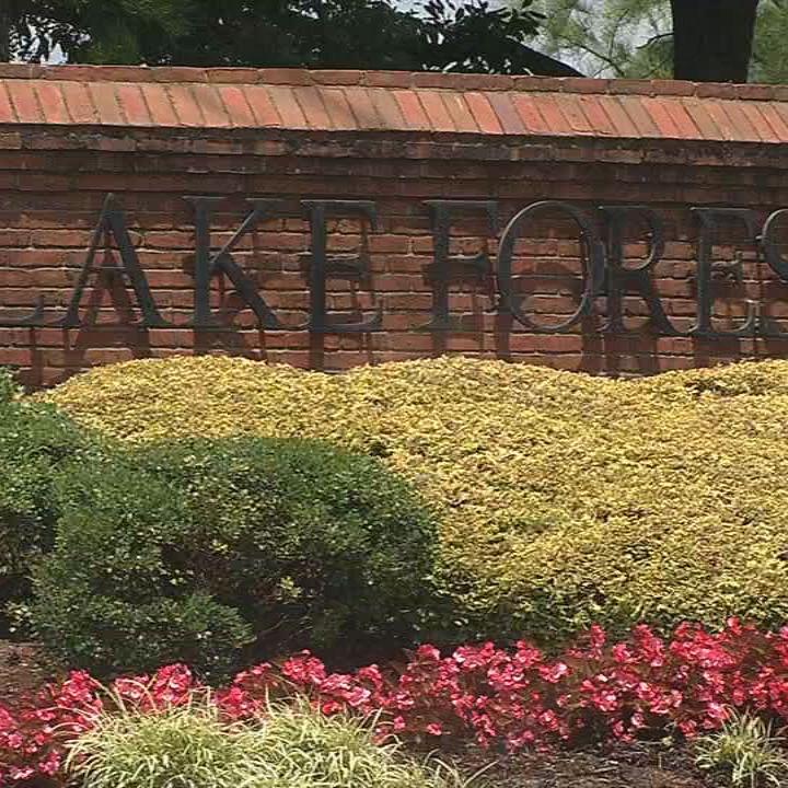Lake forest sign